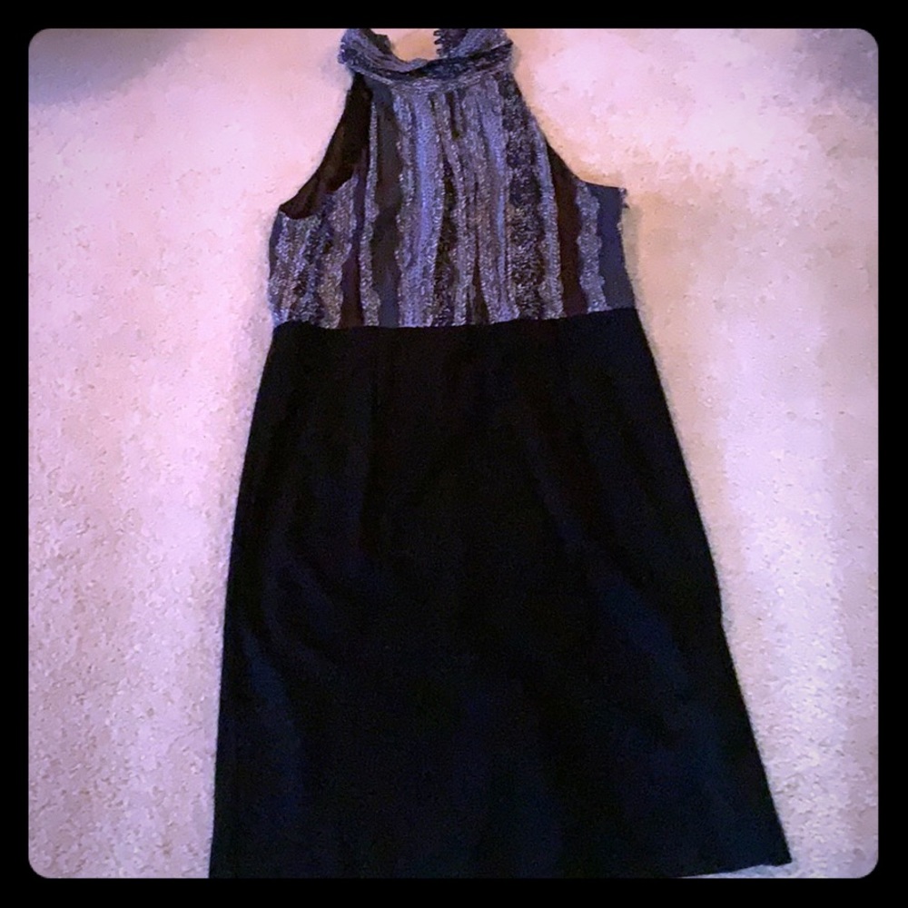 Black halter neck Tristan dress